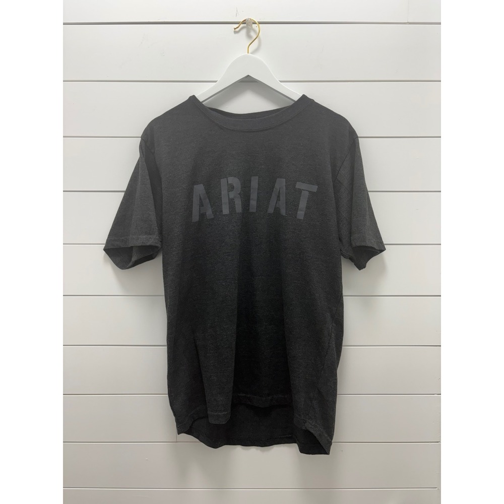 Men's Ariat Rebar Work Wear Short Sleeve T-Shirt Size Medium Charcoal Grey
